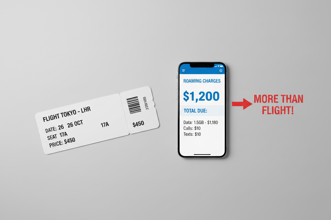 Stop paying more to roam than you did to book your flight.