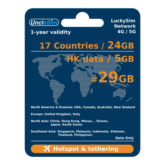 Multi-country prepaid eSIM Asia roaming data instant activation
