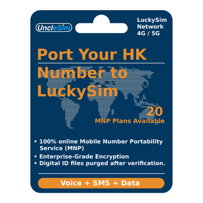 Hong Kong Mobile Number Portability (MNP) Service – Port to LuckySim eSIM"