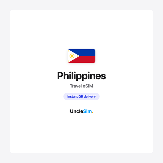 Philippines travel eSIM cover card by UncleSim